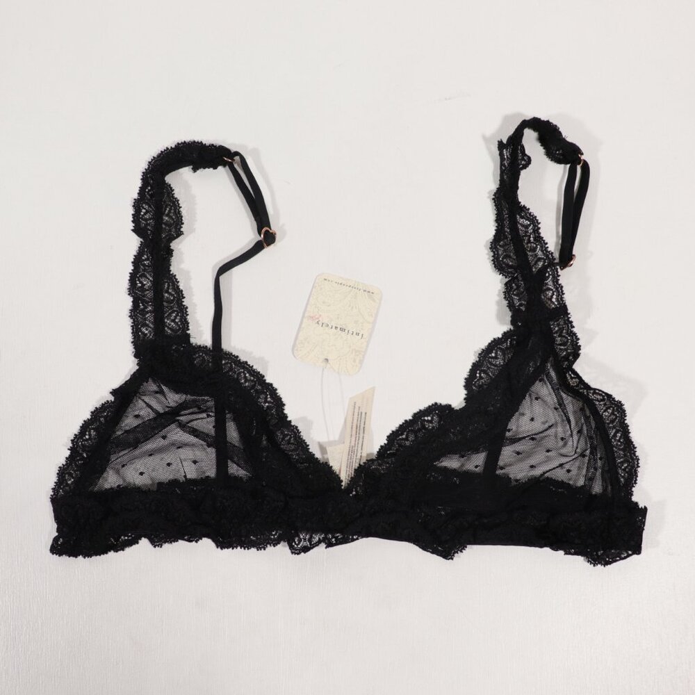 NWT Free People Heart To Heart Bralette in Black Size XL - Picture 5 of 9